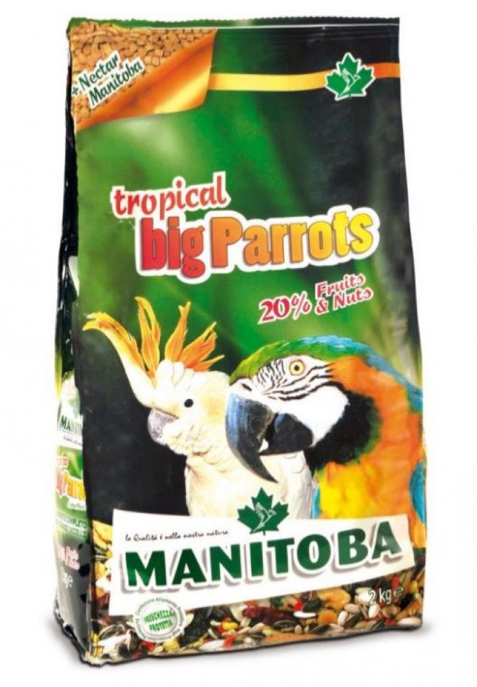 مانيتوبا أكل الببغاء المكاو والكوكاتو MANITOBA TROBICAL Big Parrots