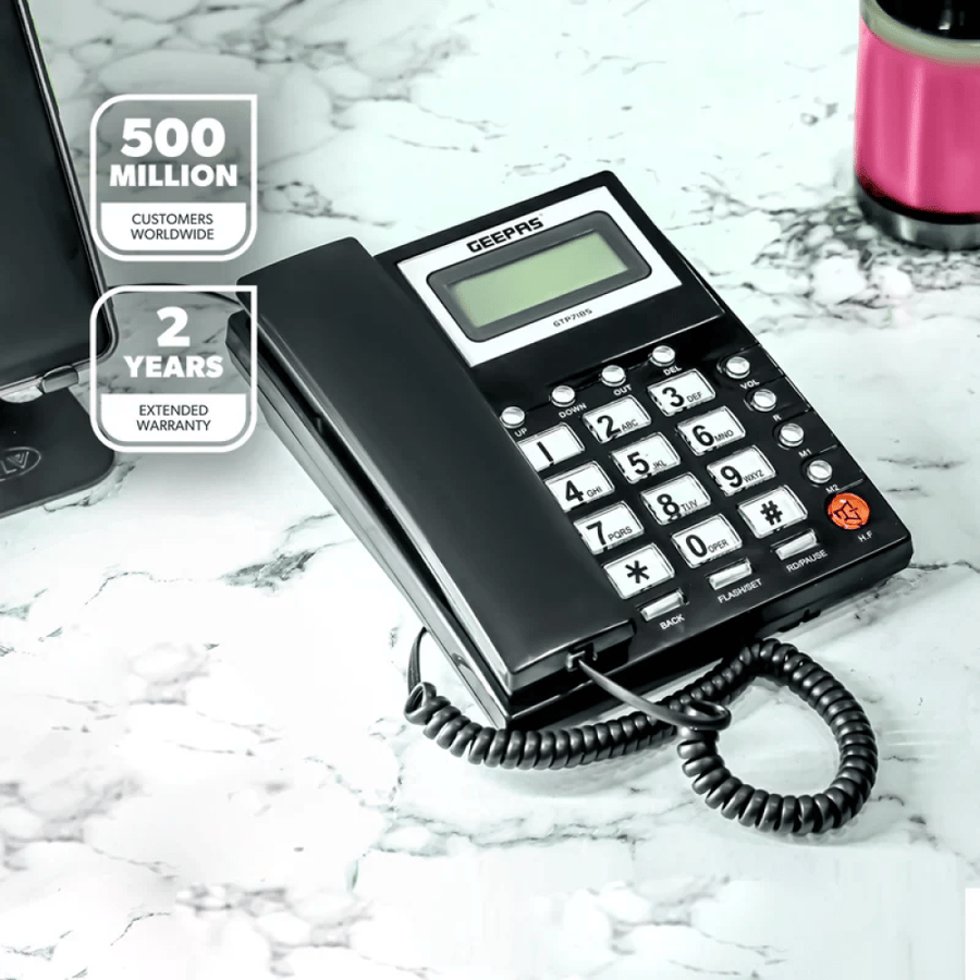 تلفون ارضي جيباس اسود GTP7185