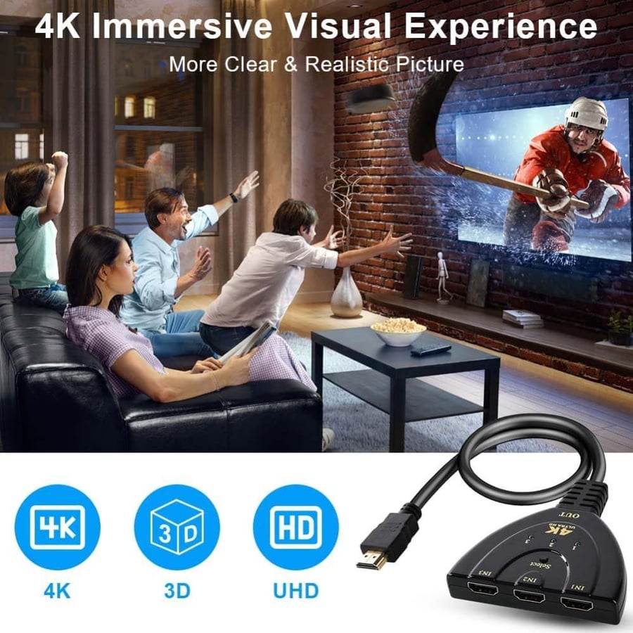 قسام HDMI من 1 الى 3 4K F