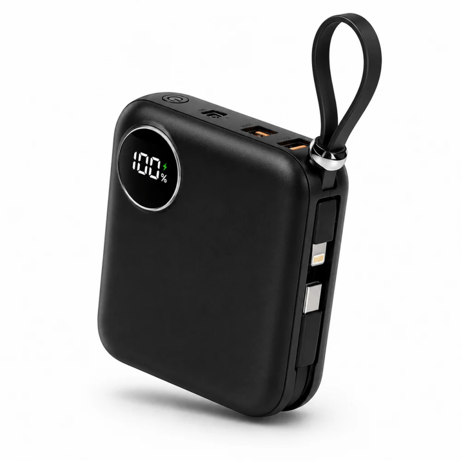 باور بانك بقوة 10000mAh اسود