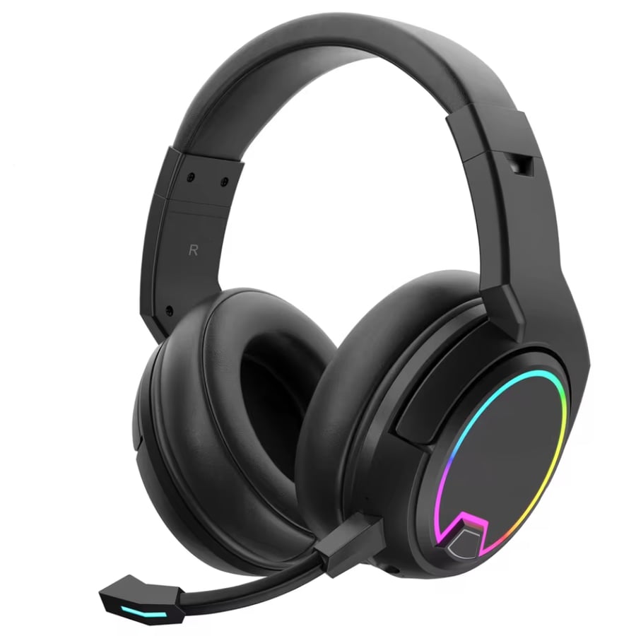 سماعة بلوتوث قيمنق برميم اسود RGB