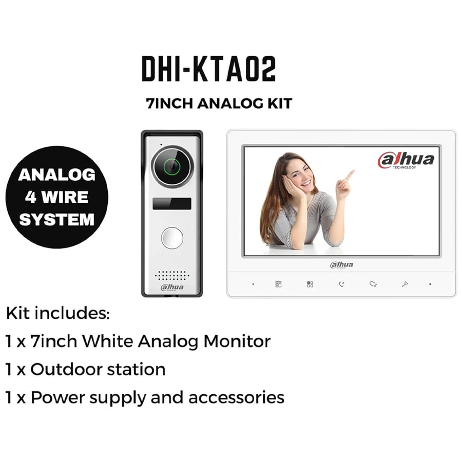 WIRE VIDEO INTERCOM ALHUA-DHI-KTA02