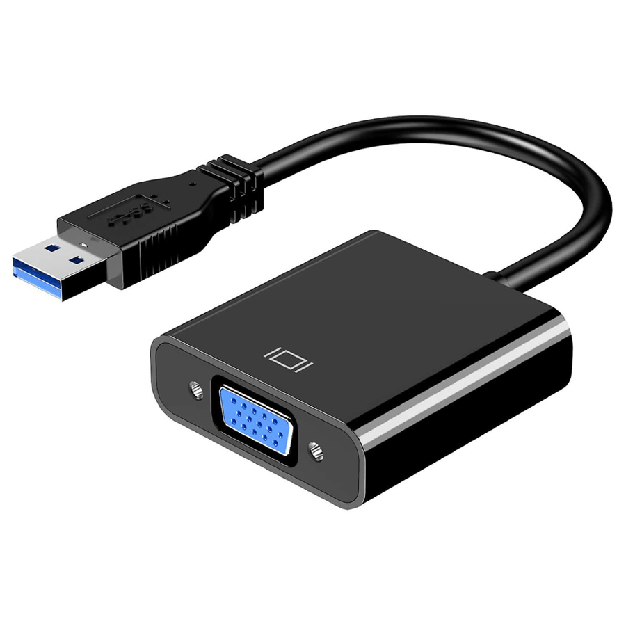 كابل يو اس بي USB 3 0 الى VGA F طول 25 سم  - الدويغري
