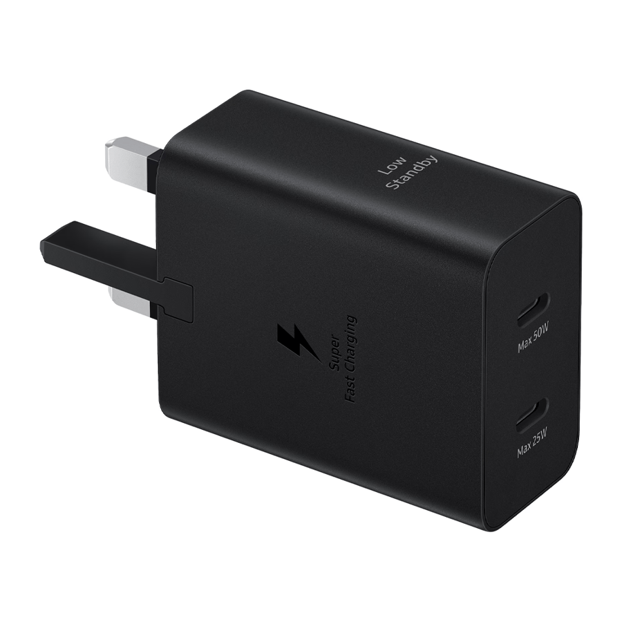 فيش جداري سامسونج مدخلين PD اسود 50W