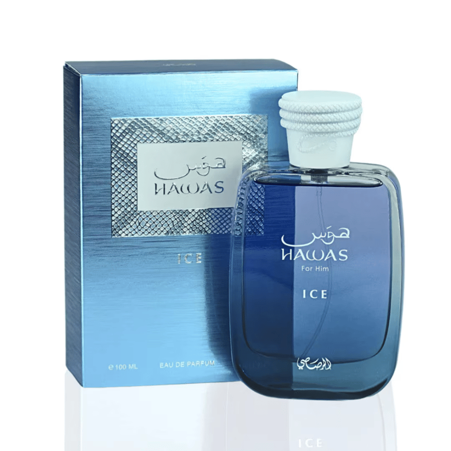 صورة عطر هوس ايس من الرصاصي تصميم زجاجة أنيق