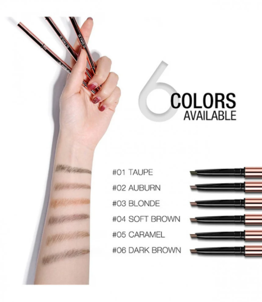 قلم تحديد الحواجب فاين تراينجل من اوتو-DARK BROWN 06