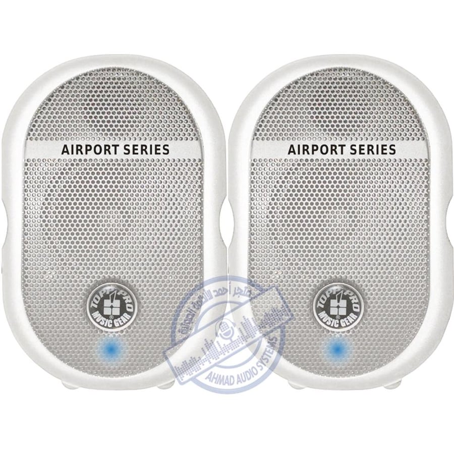 TOPP PRO TAP40A Active Wall Speakerجوز سماعة مونيتور من توب برو بقوة 30-90وات للسماعتين لون ابيض جودة عالية حجم صغير مناسبة كسماعة للإمام او الأستوديو - للجوامع - للمدارس - للمنازل - للحفلات - للمحلات