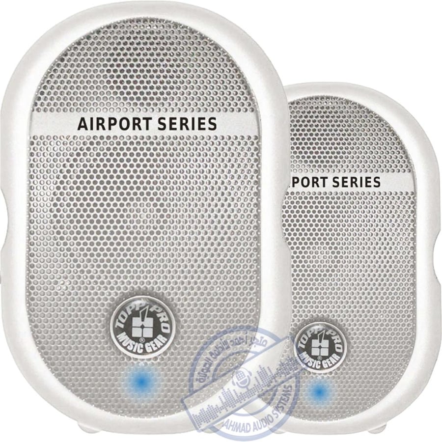 TOPP PRO TAP40A Active Wall Speakerجوز سماعة مونيتور من توب برو بقوة 30-90وات للسماعتين لون ابيض جودة عالية حجم صغير مناسبة كسماعة للإمام او الأستوديو - للجوامع - للمدارس - للمنازل - للحفلات - للمحلات