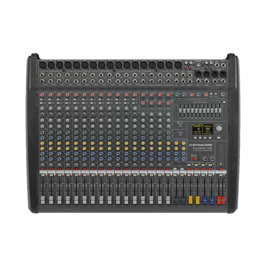 Dynacord Mixer PowerMate 1600-3 - مكسر صوت الماني مع باور من ديناكورد 16مداخل لاقط مع برامج الصدى المميزة مناسب - للجوامع - للمساجد - للمدارس  - للحفلات