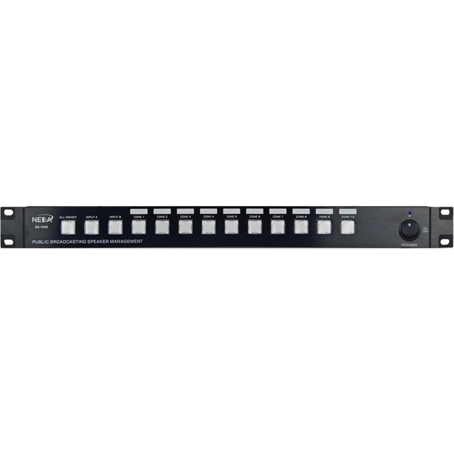 NEDA NA-104S Public Broadcasting speakers Management 10 Zone / 4 Channels NA-104S قسام سماعات من نداء 10 مخارج مناسب - للجوامع - للمساجد - للمدارس - للمنازل - للحفلات - للمحلات