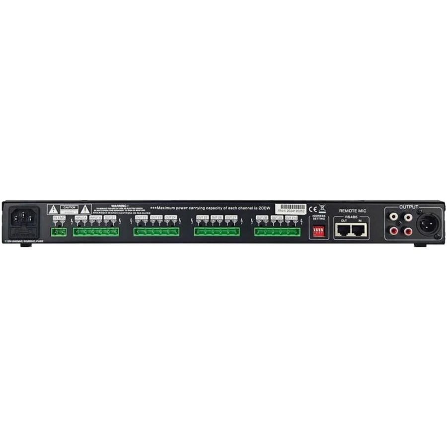 NEDA NA-104S Public Broadcasting speakers Management 10 Zone / 4 Channels NA-104S قسام سماعات من نداء 10 مخارج مناسب - للجوامع - للمساجد - للمدارس - للمنازل - للحفلات - للمحلات