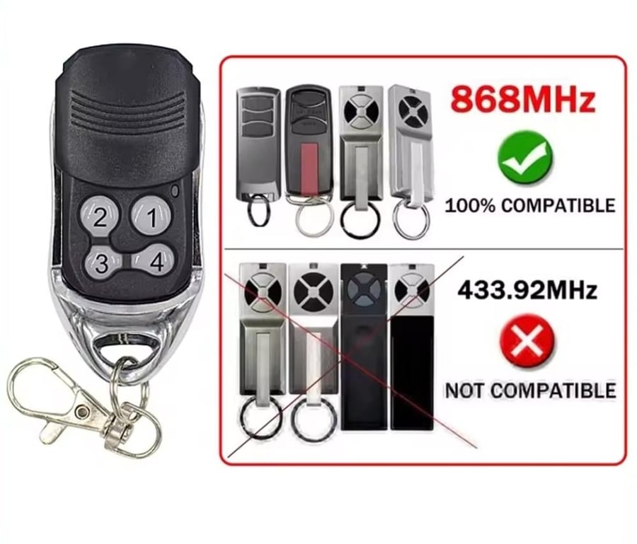 Liftmaster remote control frequency 868mhz (ME965-LM)