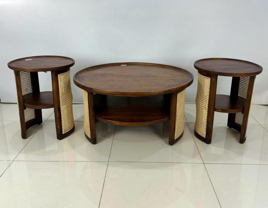 طقم طاولات خدمة هندي 2+1