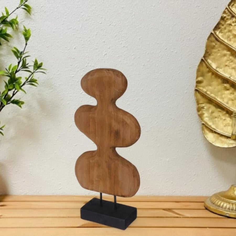 An elegant and distinctive wooden decor piece