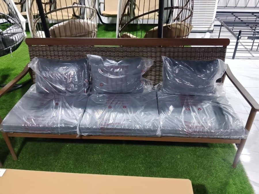 Aluminum sofa set for 7 persons modern