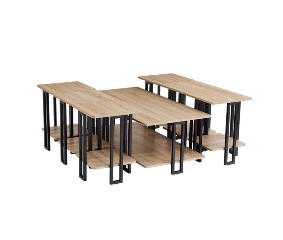 Wooden tea set 6+1