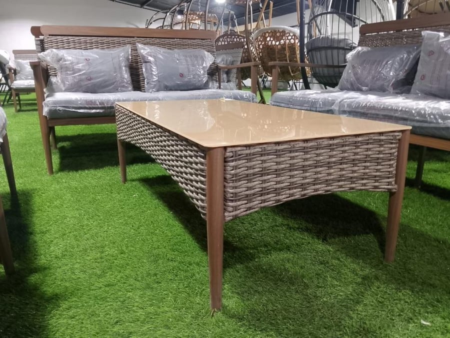 Aluminum sofa set for 7 persons modern