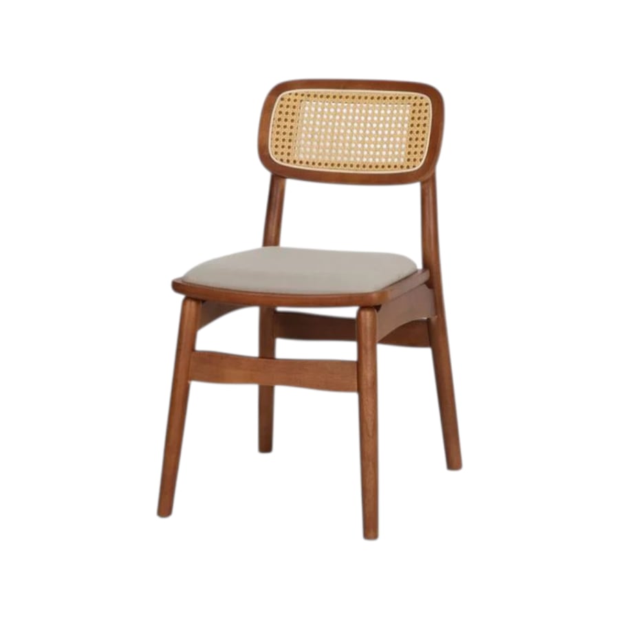 Single rattan chair, black color