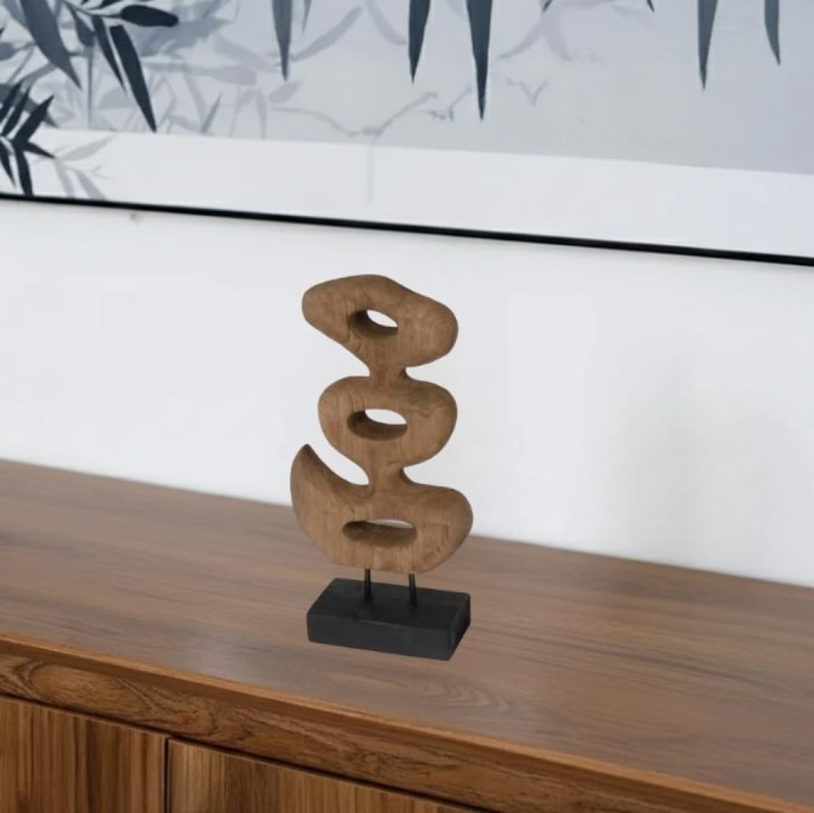 Modern wooden masterpiece with a luxurious sleek design