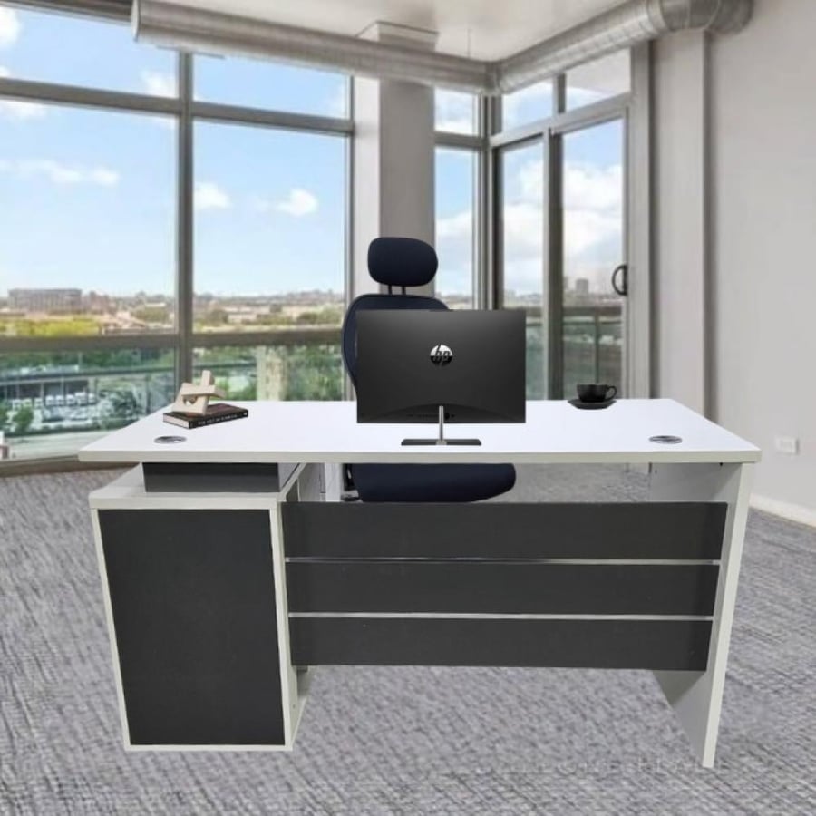 Wooden desk - white color
