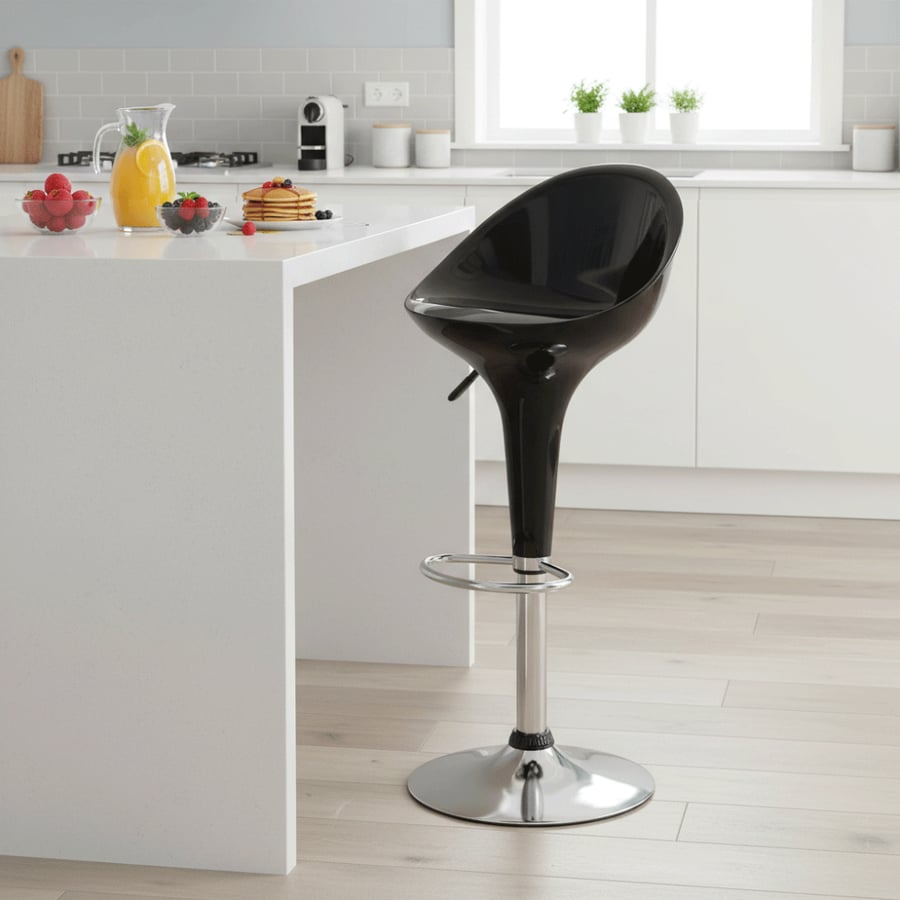 Black bar chair