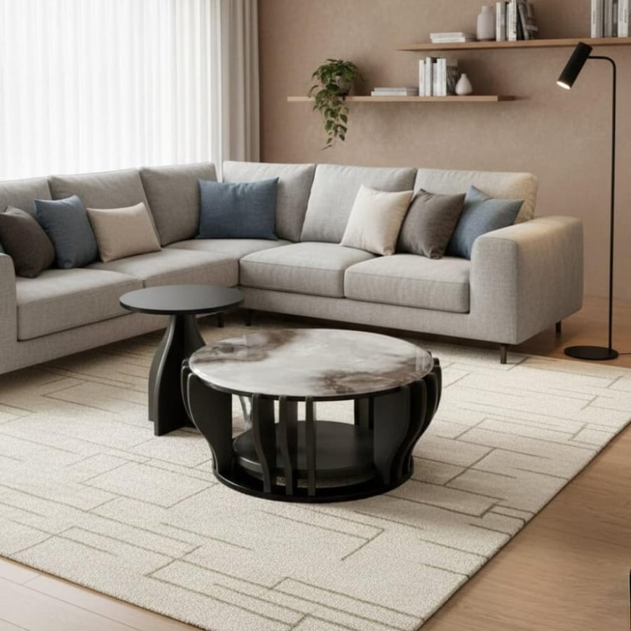 طقم طاولات استقبال بتصميم عصرى