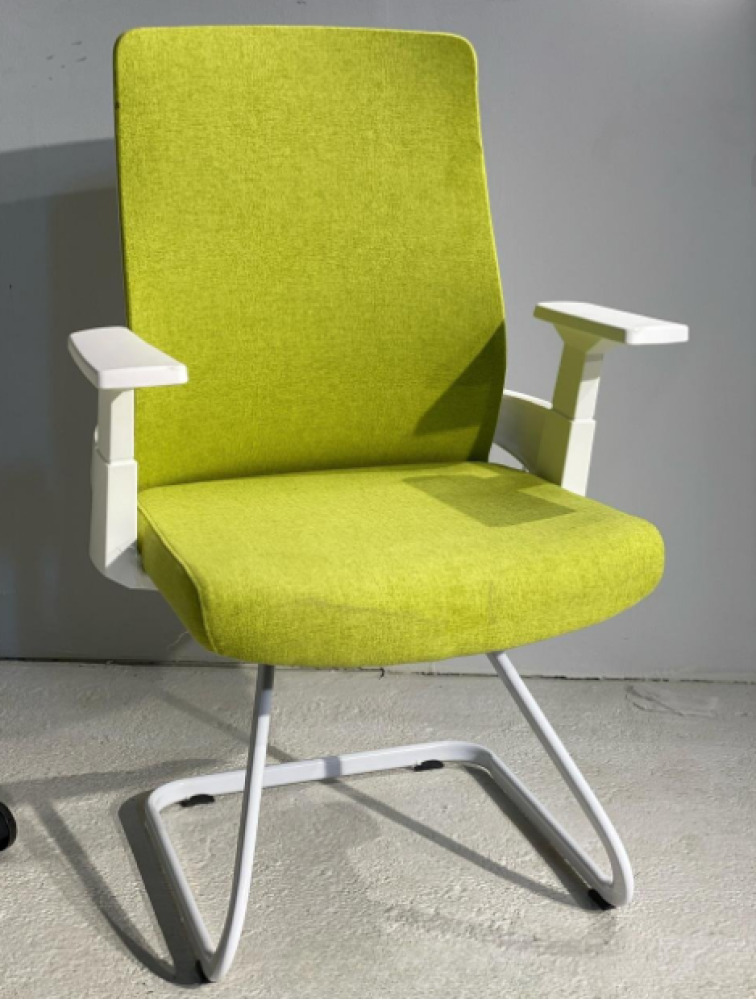 A fixed office chair with a modern and comfortable design