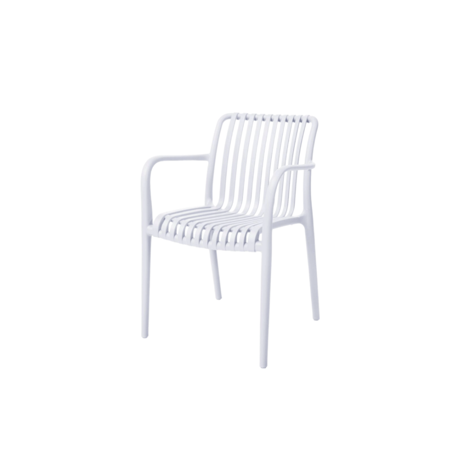 Single white chair