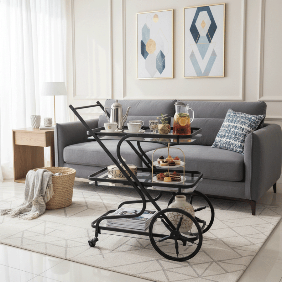 3-tier serving cart