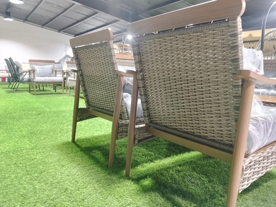 Aluminum sofa set for 7 persons modern
