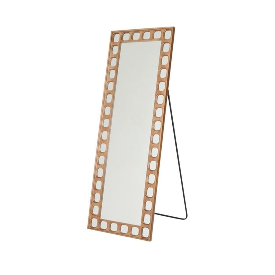 مرايا عصريه 60*162سم بتصميم فاخر - (k YX25Z541T RED BROWN(162+60)CM)
