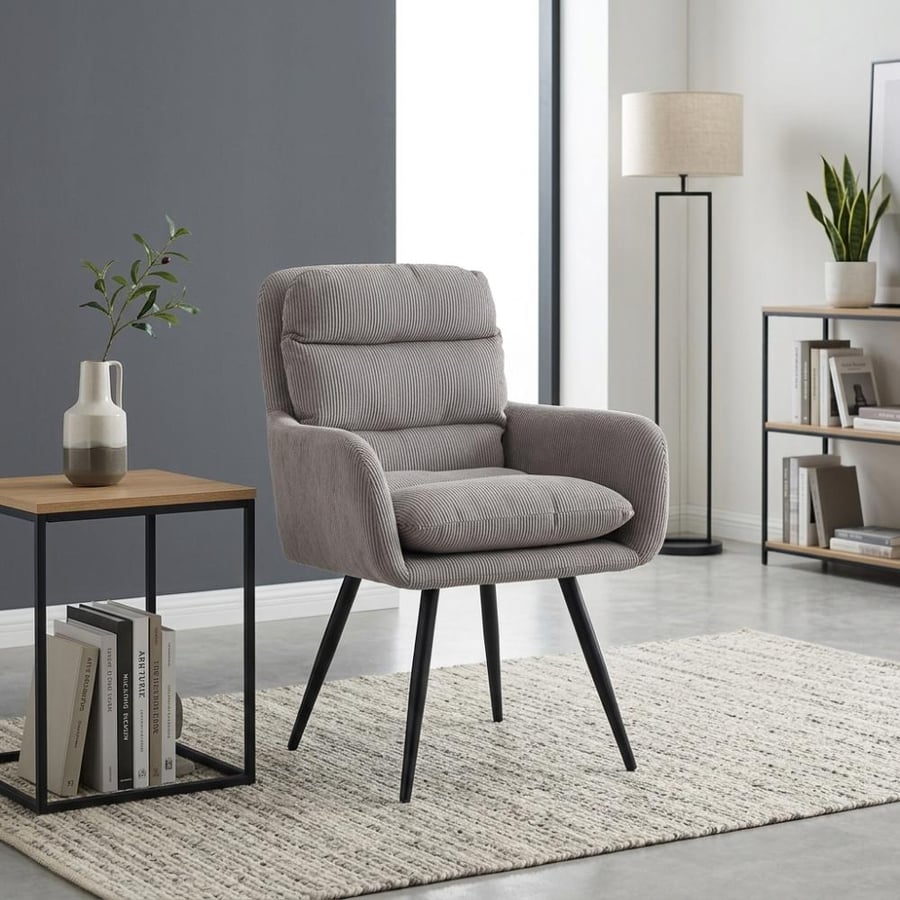 Dark gray single chair