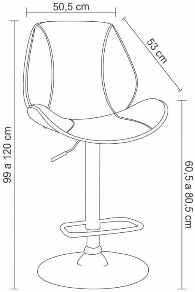 Leather bar stool