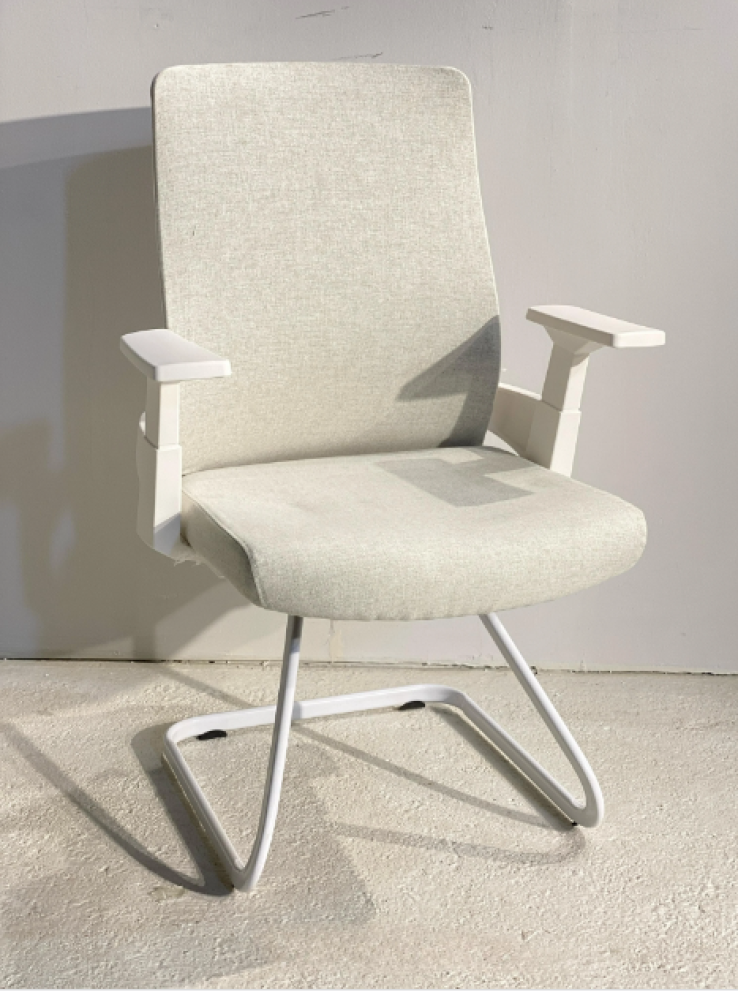 A fixed office chair with a modern and comfortable design