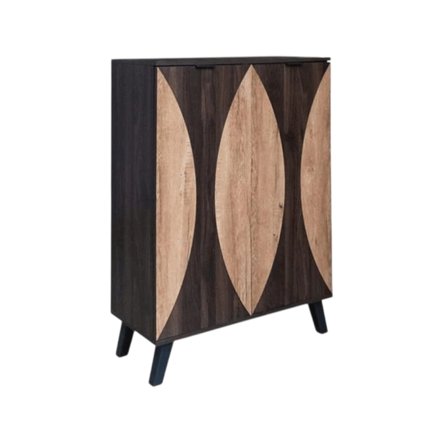 Shoe cabinet with 2 doors, elegant and distinctive design
