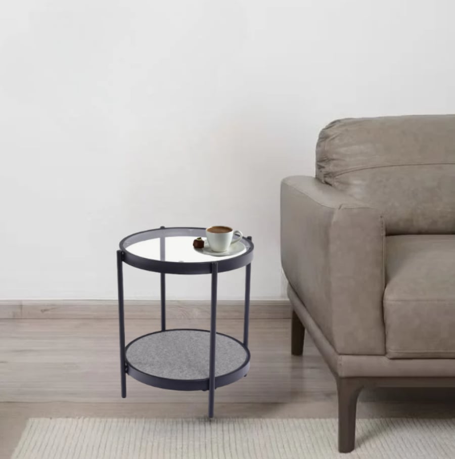 Single service table, gray color