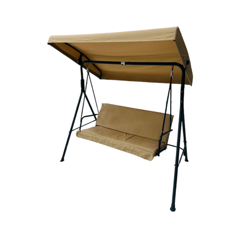 Comfortable outdoor swing with canopy