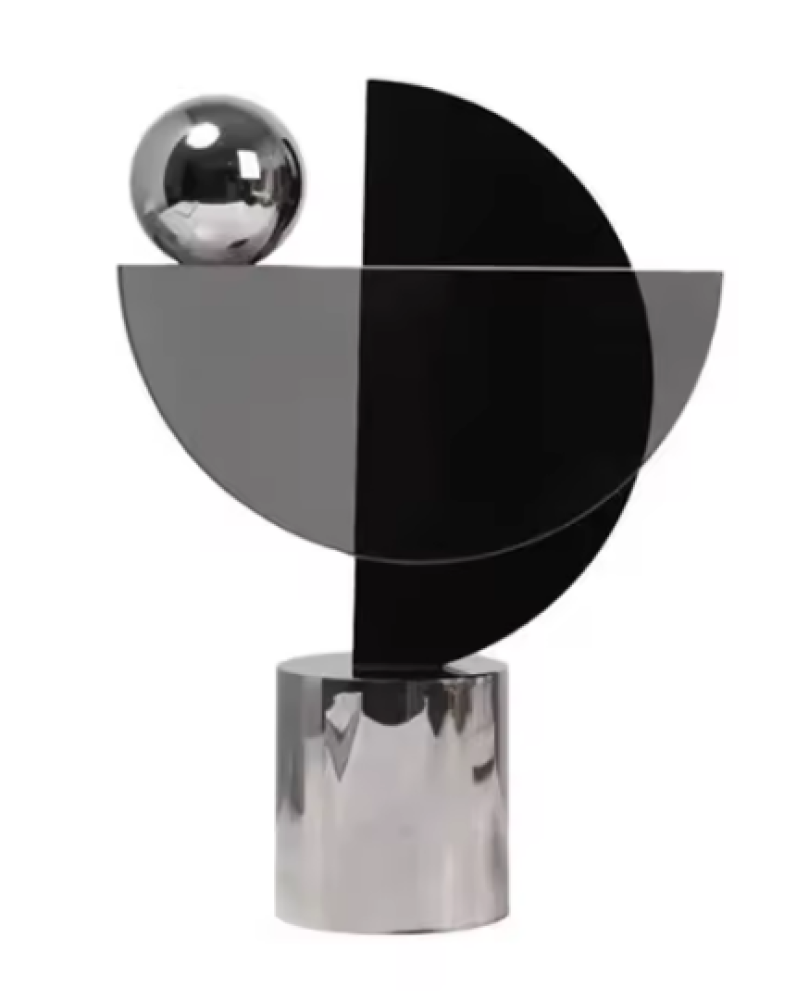 A artistic masterpiece in the shape of semicircles with a distinctive design