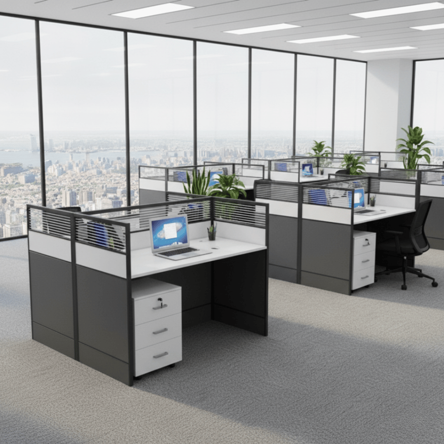 وحدة عمل ثنائية منفصلة مقاس 120 سم