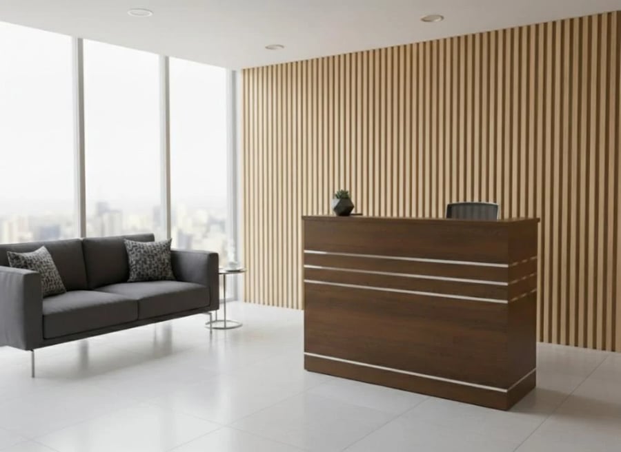 Elegant and modern reception desk in different sizes