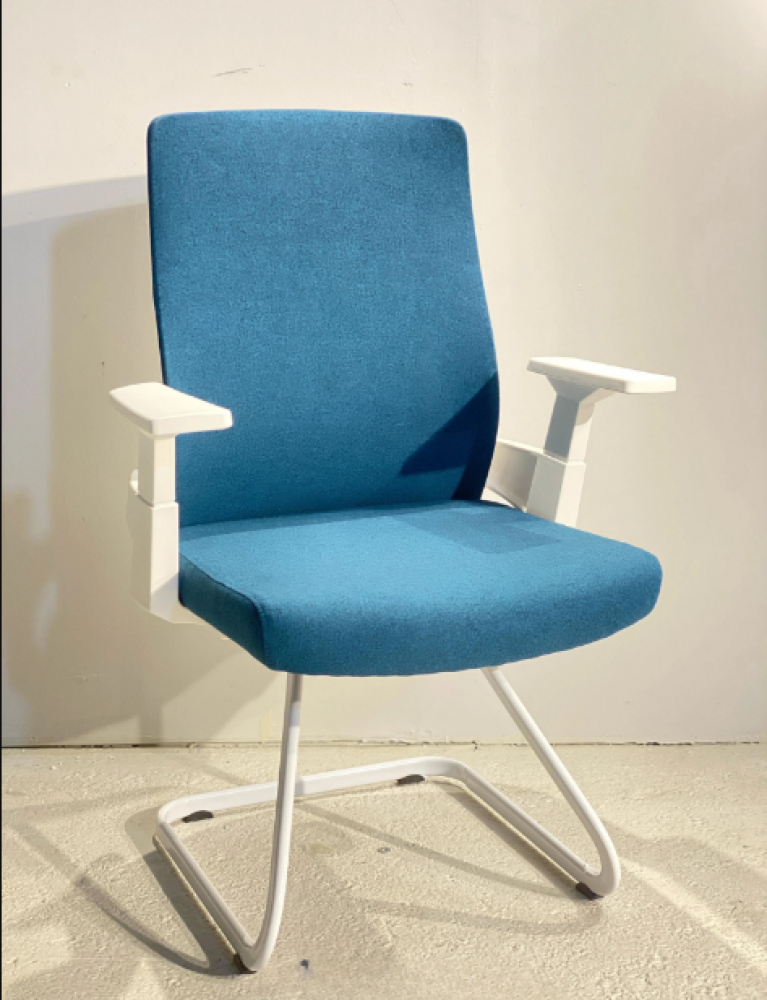 A fixed office chair with a modern and comfortable design