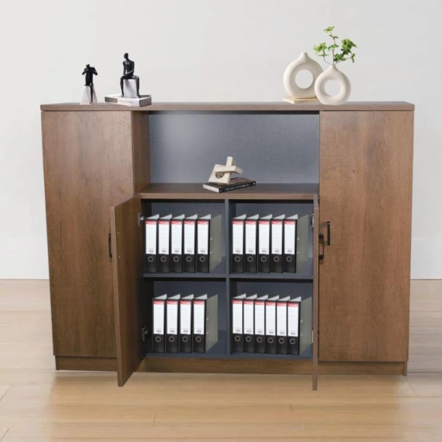 Elegant and practical storage cabinet for the office, 160 cm size