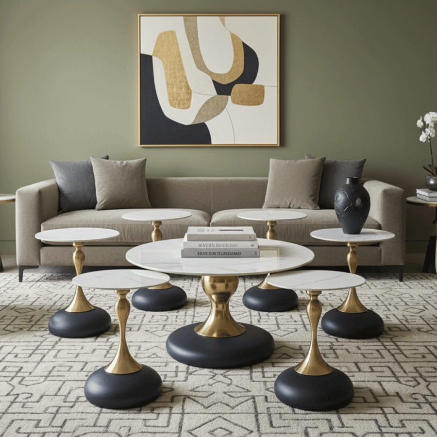 Ceramic table set 7 pieces