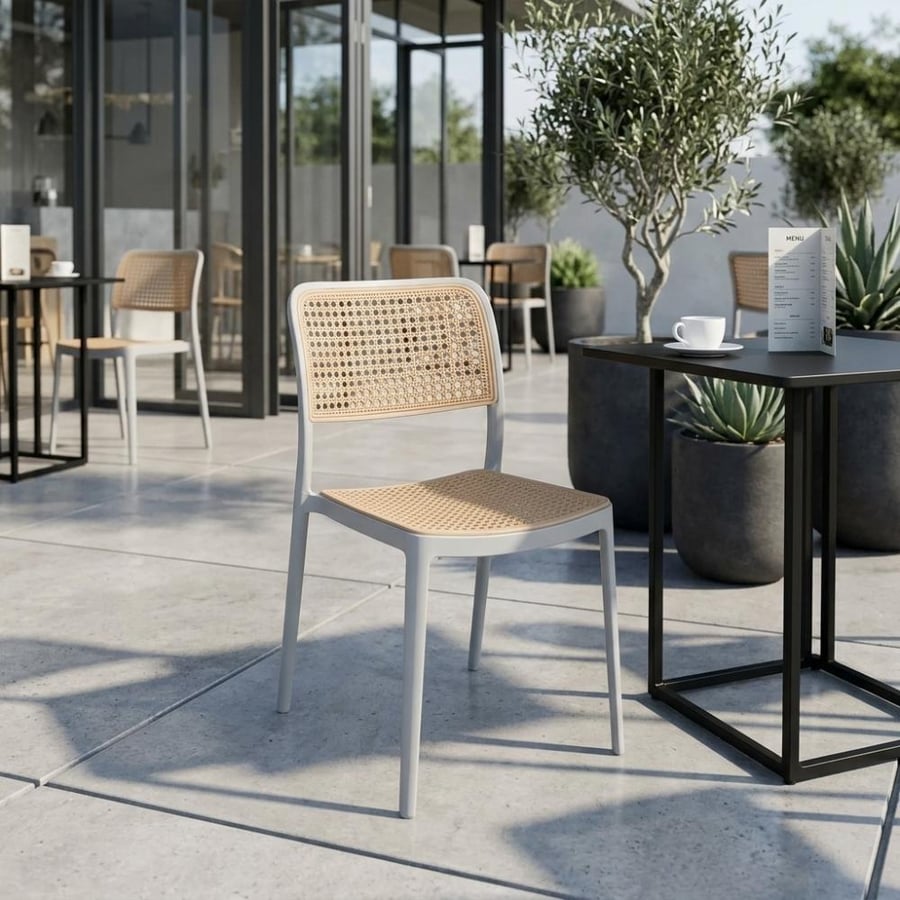 Single Rattan chair with modern and elegant design