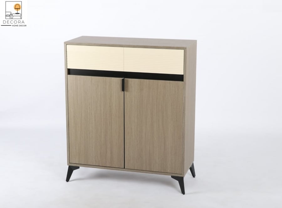 Light beige shoe cabinet