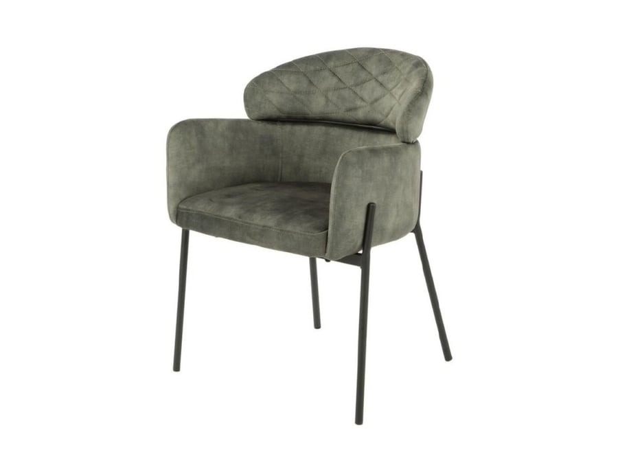 Single green chair