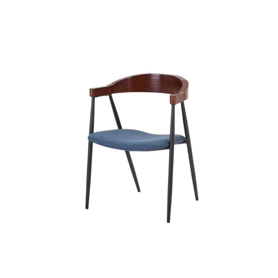 Single wooden blue chair