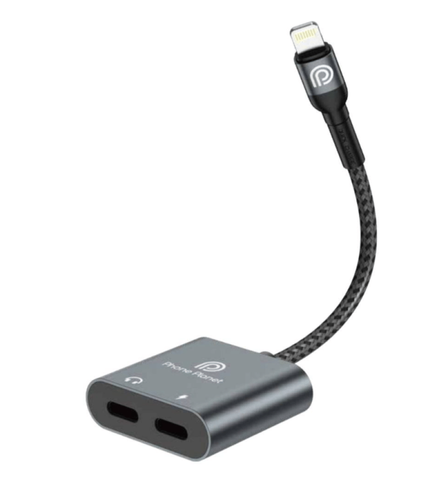 Phone Planet PP-EC-LLL-15-GY - كابل تحويل صوتي متعدد الوظائف