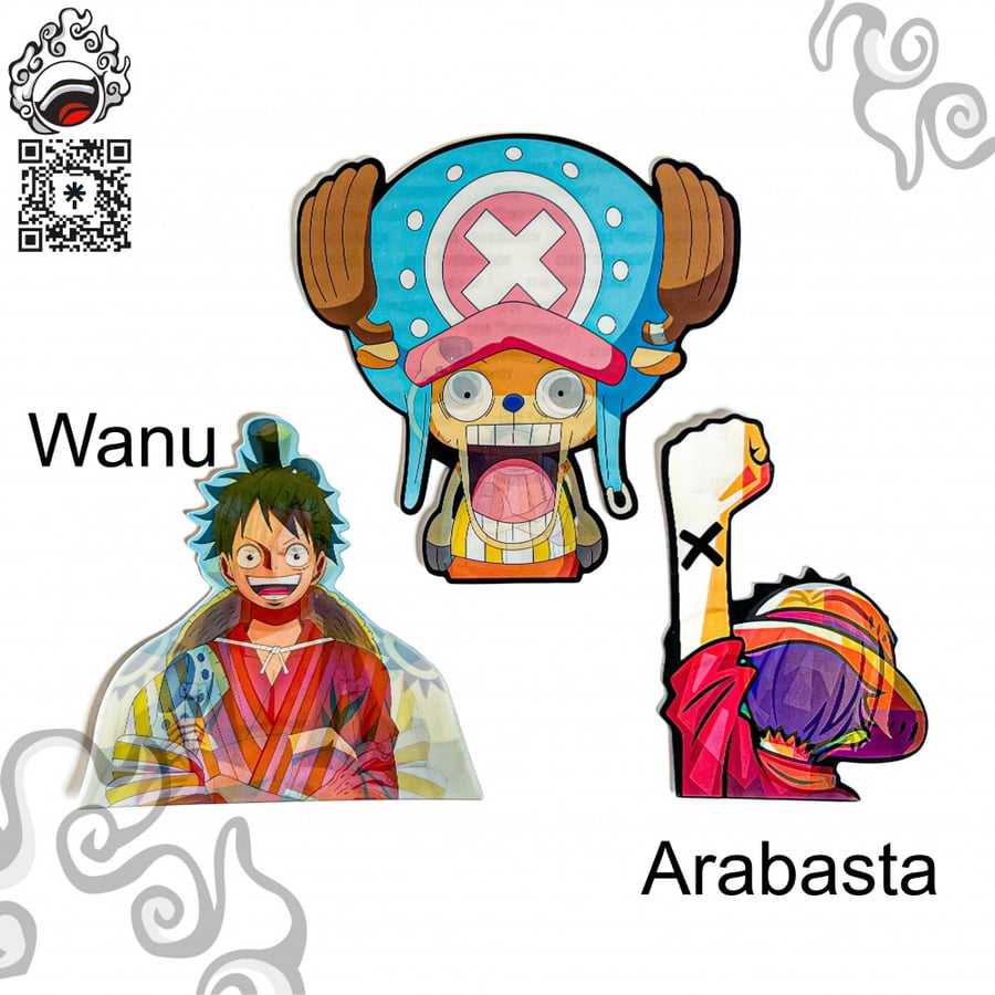 3D stickers (Wanu Arc/ Arabasta Arc/ Chopper)