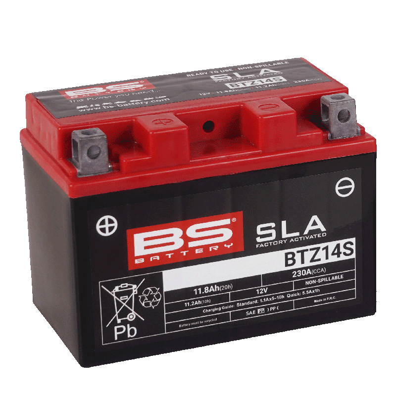 بطاريه BATTERY BTZ14S SLA 12V 230 A لدراجات 1998-2025 Suzuki 2021-2023_ Honda